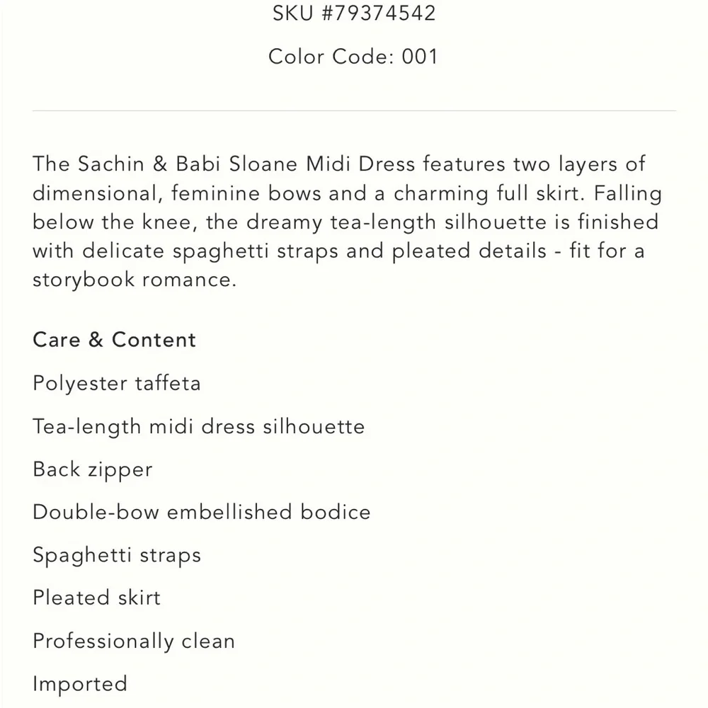 Sachin & Babi | Sloane Taffeta Double-Bow Pleated
Midi Dress - Picture 8 of 8
